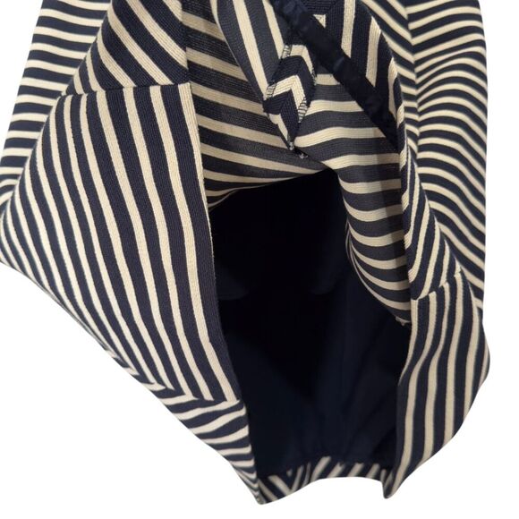 Maeve Anthropologie Chevron Mitered Stripe Knee Length Dress Size 10 - Picture 7 of 10